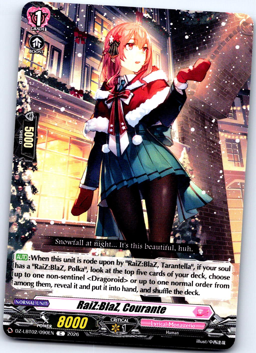 RAIZ:BLAZ, COURANTE DZ-LBT02/090EN C CARDFIGHT!! VANGUARD MP