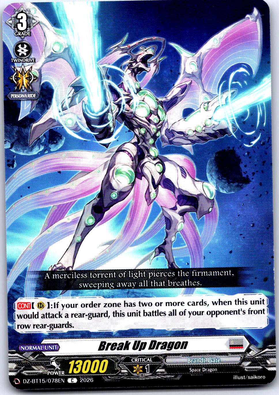 BREAK UP DRAGON DZ-BT15/078EN C CARDFIGHT!! VANGUARD LP