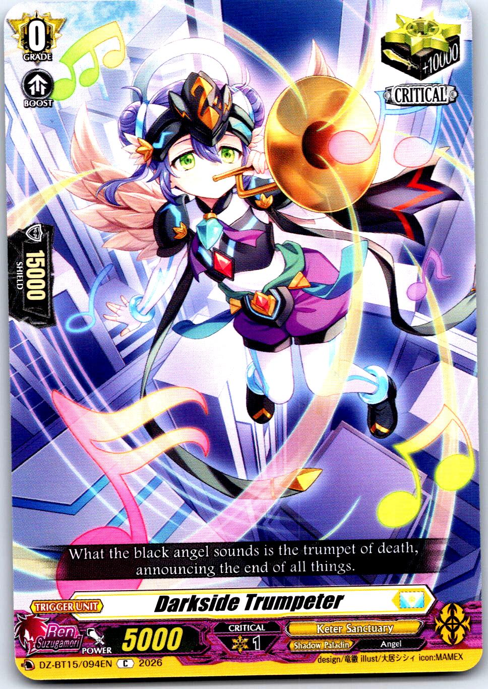 DARKSIDE TRUMPETER DZ-BT15/094EN C CARDFIGHT!! VANGUARD LP