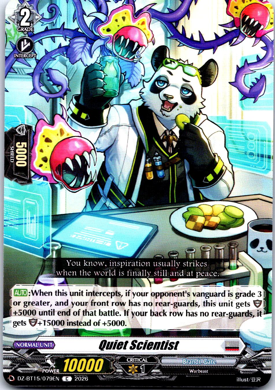 Quiet Scientist  DZ-BT15/079EN C CARDFIGHT!! VANGUARD NM