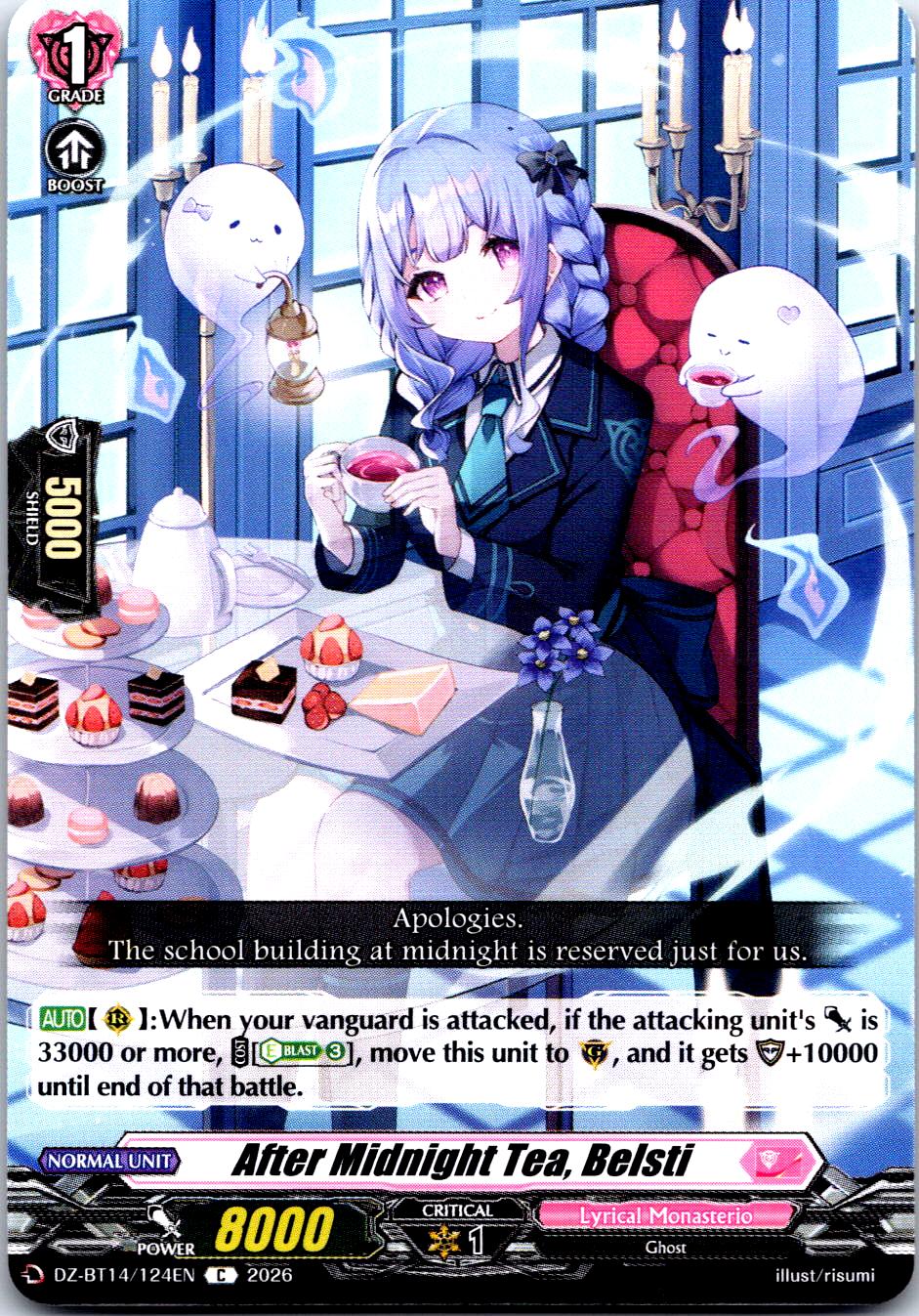 AFTER MIDNIGHT TEA, BELSTI DZ-BT14/124EN C CARDFIGHT!! VANGUARD MP