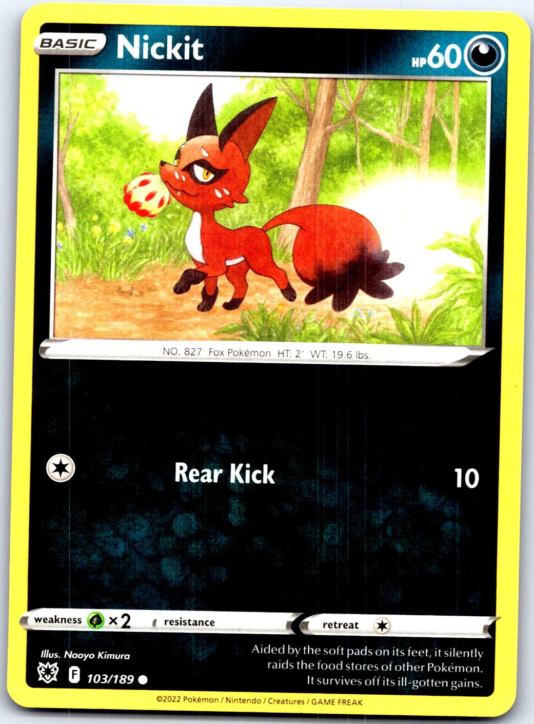 NICKIT 103/189 C POKEMON MP