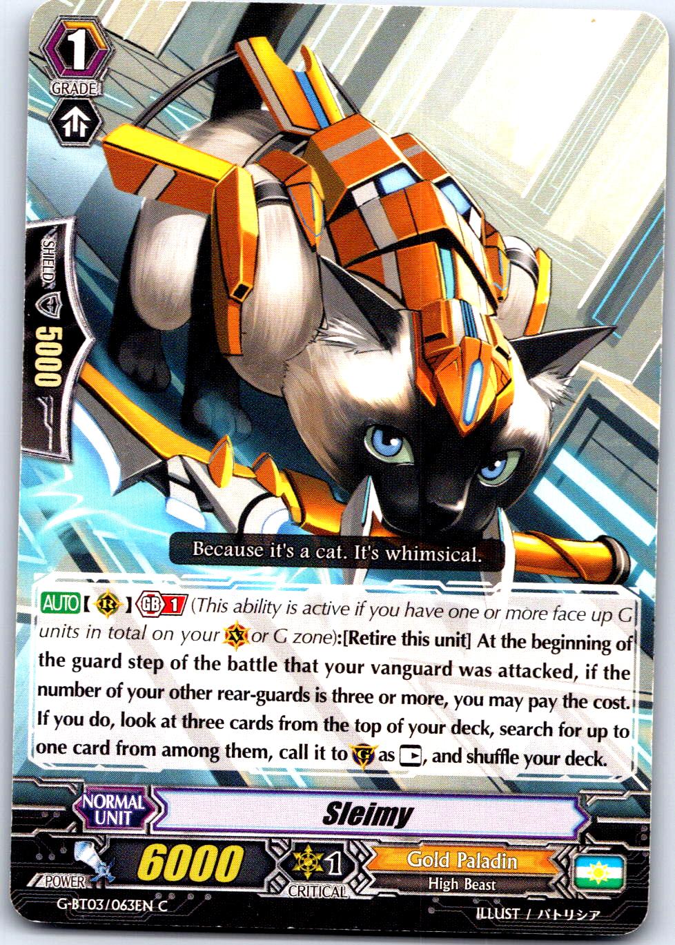 SLEIMY G-BT03/063EN C CARDFIGHT!! VANGUARD MP