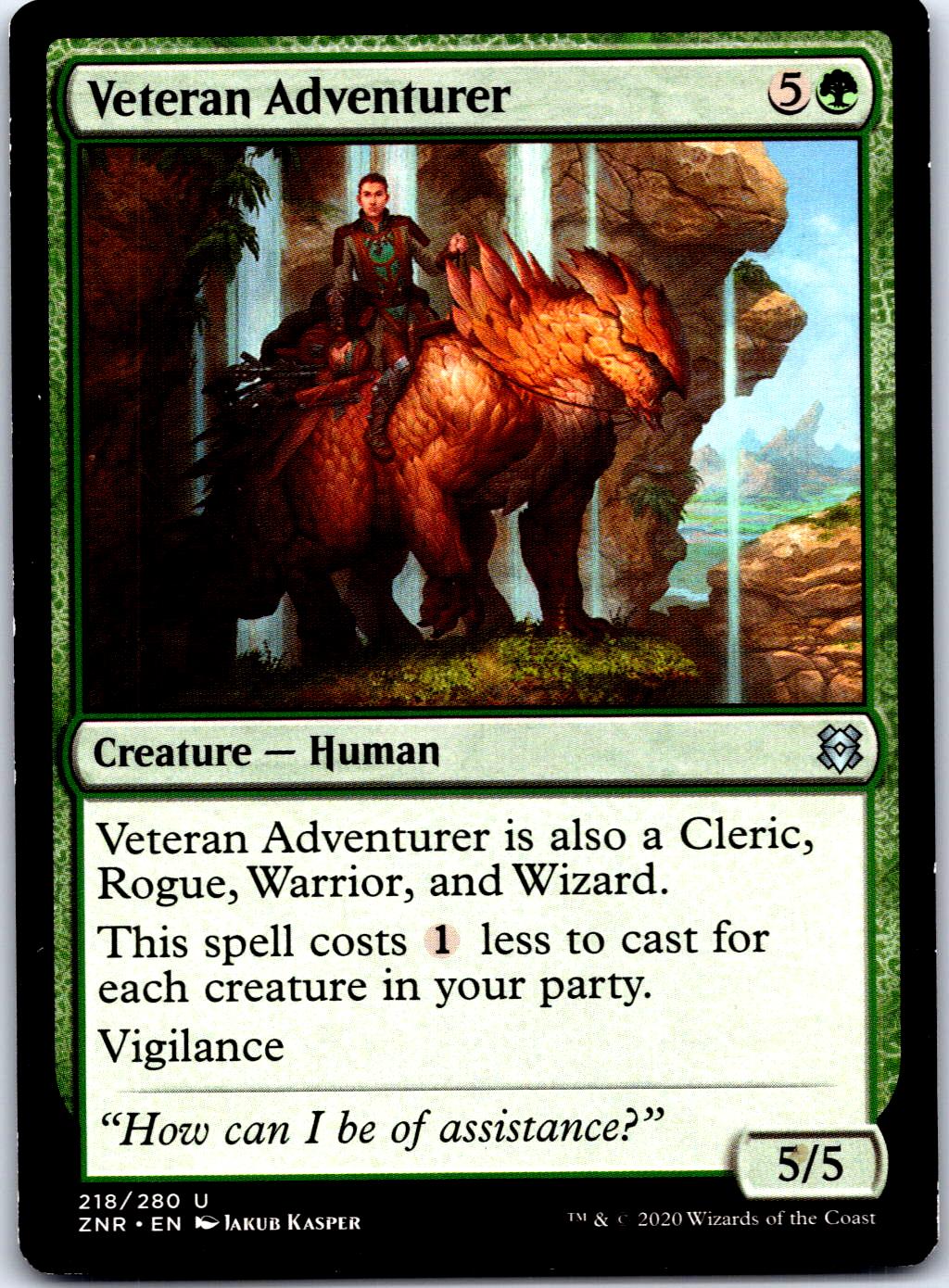 VETERAN ADVENTURER 218 UC MAGIC: THE GATHERING MP