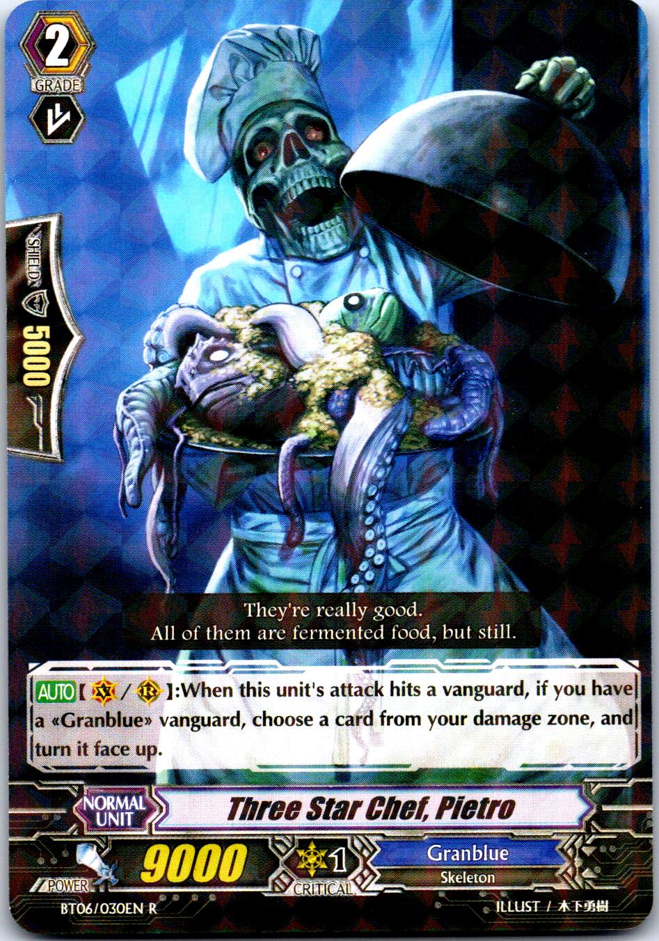 THREE STAR CHEF, PIETRO BT06/030EN R CARDFIGHT!! VANGUARD MP