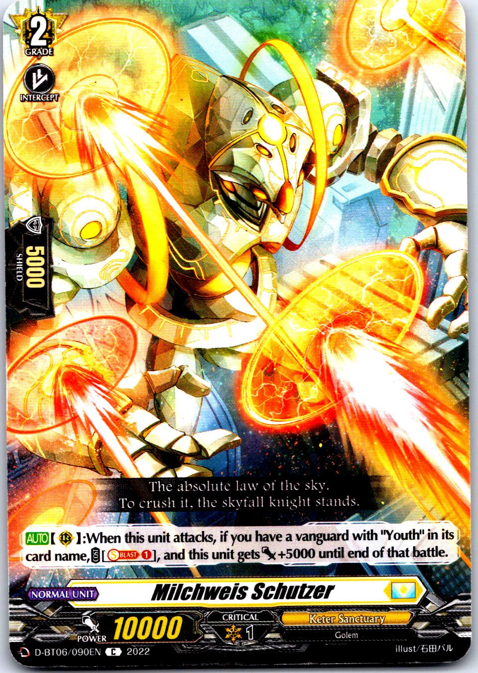 MILCHWEIS SCHUTZER D-BT06/090EN C CARDFIGHT!! VANGUARD MP