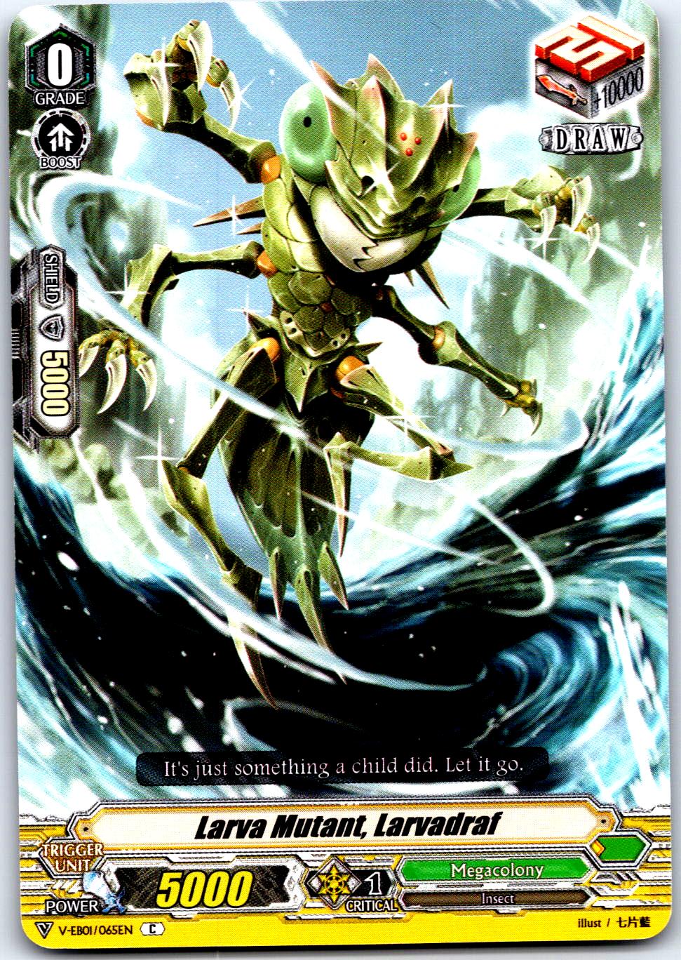 LARVA MUTANT, LARVADRAF V-EB01/065EN C CARDFIGHT!! VANGUARD MP