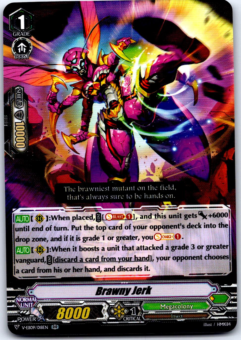 BRAWNY JERK V-EB09/018EN RR CARDFIGHT!! VANGUARD MP