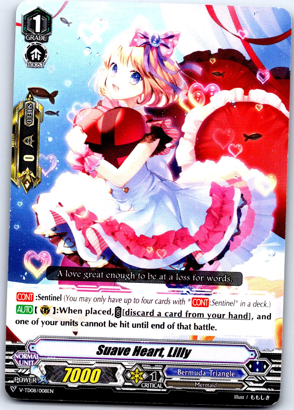 SUAVE HEART, LILLY V-TD08/008EN TRIAL DECK CARDFIGHT!! VANGUARD MP
