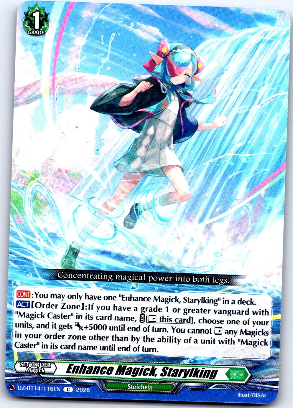 ENHANCE MAGICK, STARYLKING DZ-BT14/116EN C CARDFIGHT!! VANGUARD MP