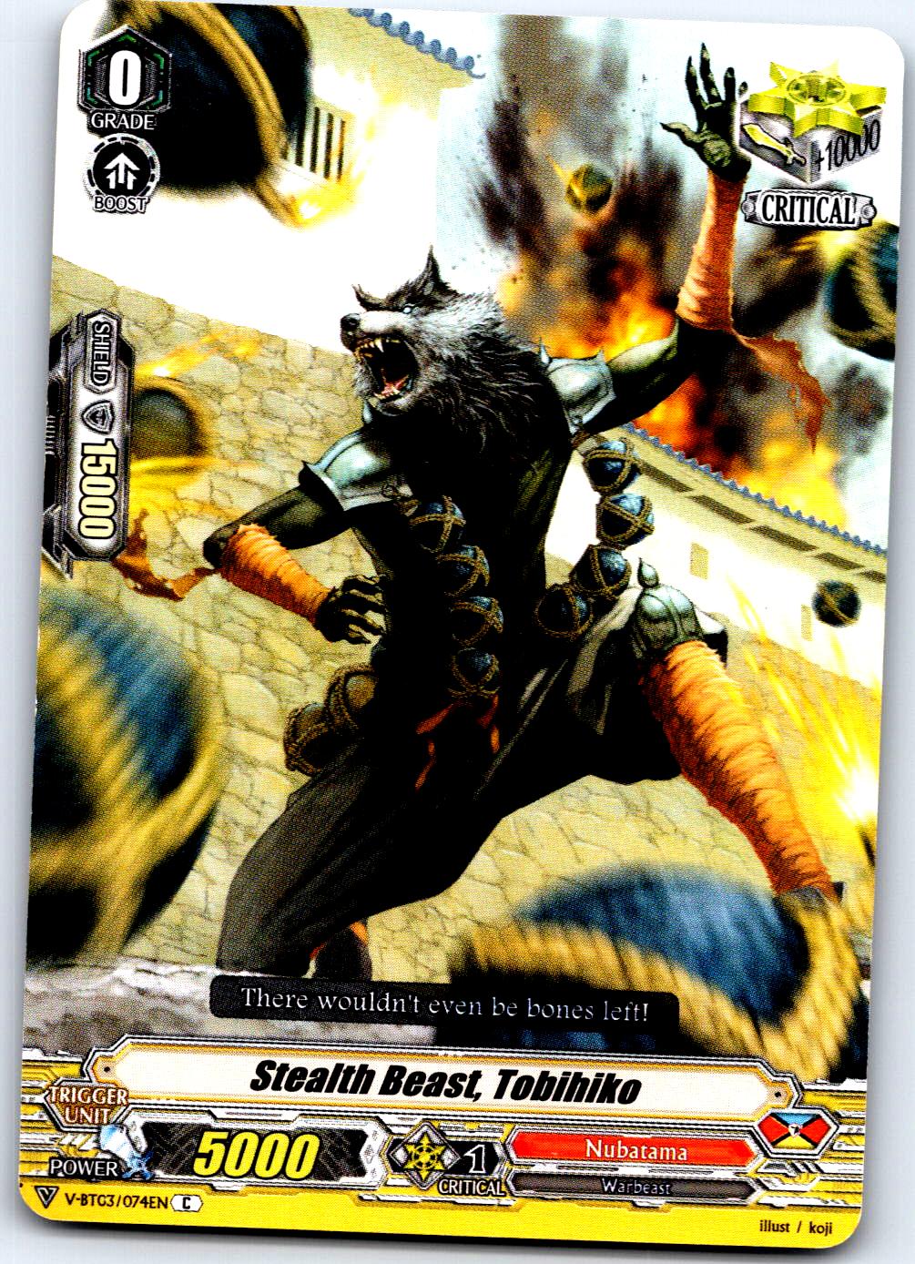 STEALTH BEAST, TOBIHIKO V-BT03/074EN C CARDFIGHT!! VANGUARD MP