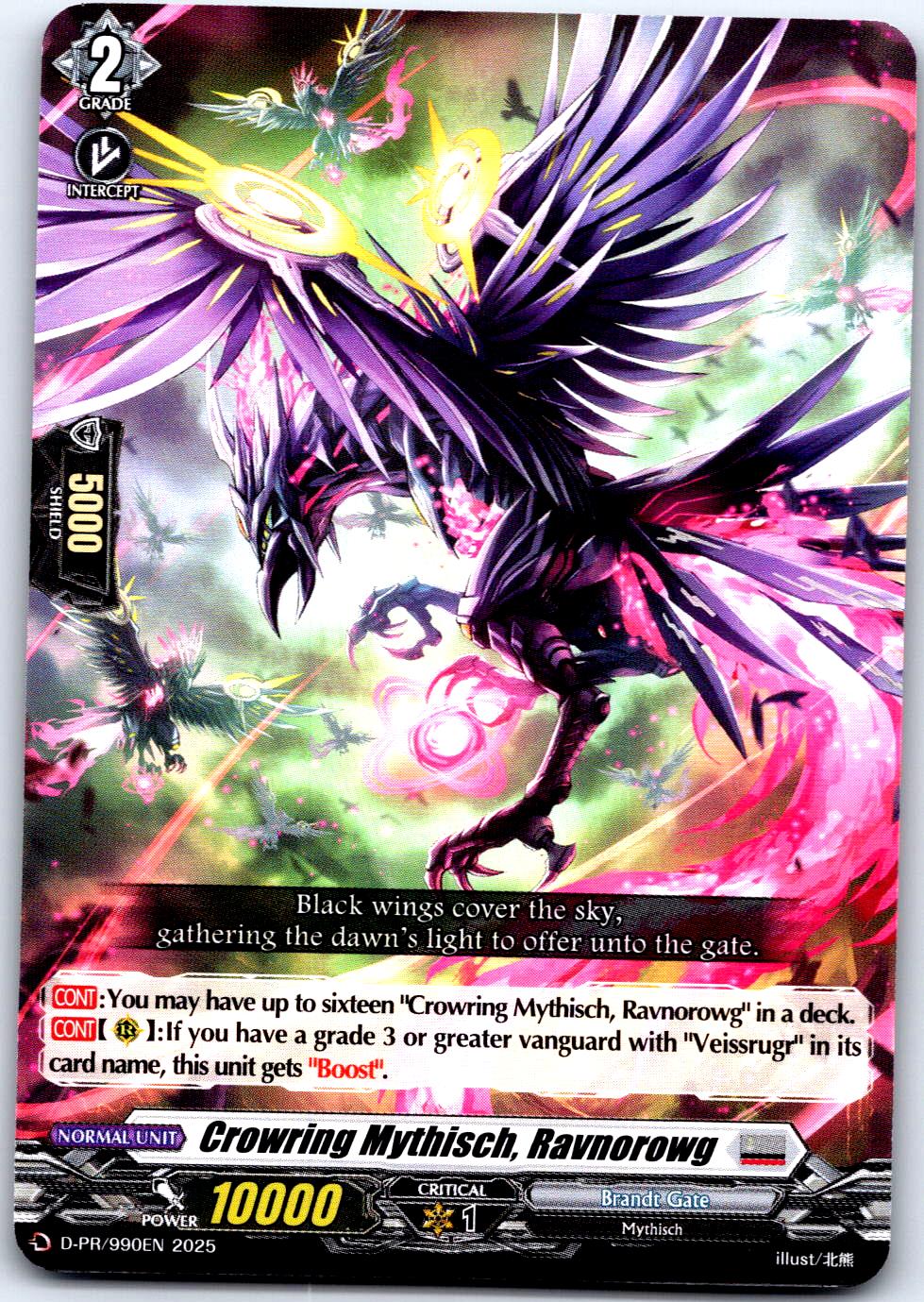 CROWRING MYTHISCH, RAVNOROWG D-PR/990EN P CARDFIGHT!! VANGUARD LP