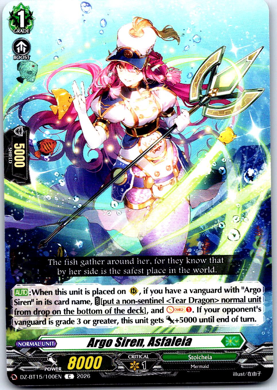 ARGO SIREN, ASFALEIA DZ-BT15/100EN C CARDFIGHT!! VANGUARD MP