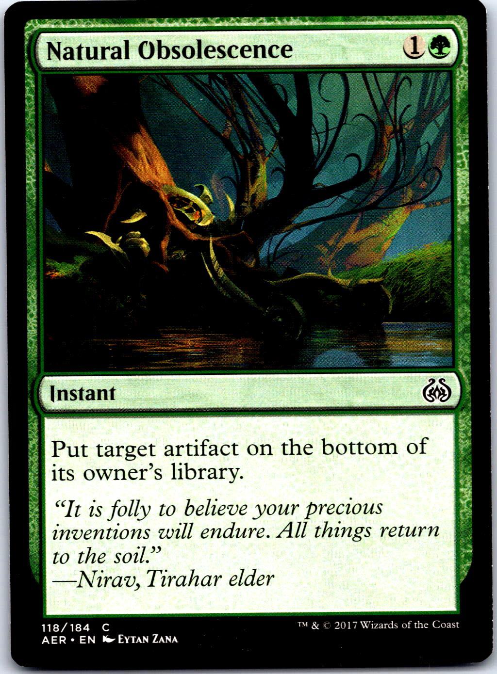 NATURAL OBSOLESCENCE 118 C MAGIC: THE GATHERING MP