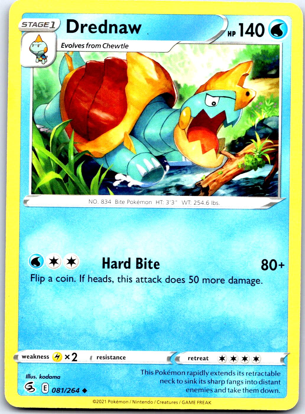DREDNAW 081/264 UC POKEMON MP