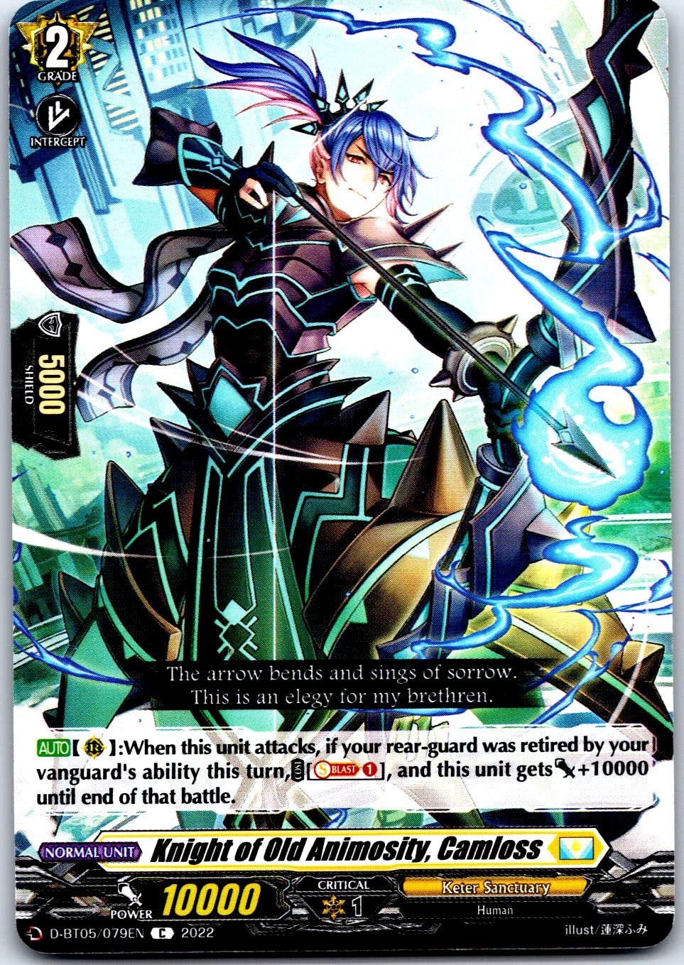 KNIGHT OF OLD ANIMOSITY, CAMLOSS D-BT05/079EN C CARDFIGHT!! VANGUARD MP