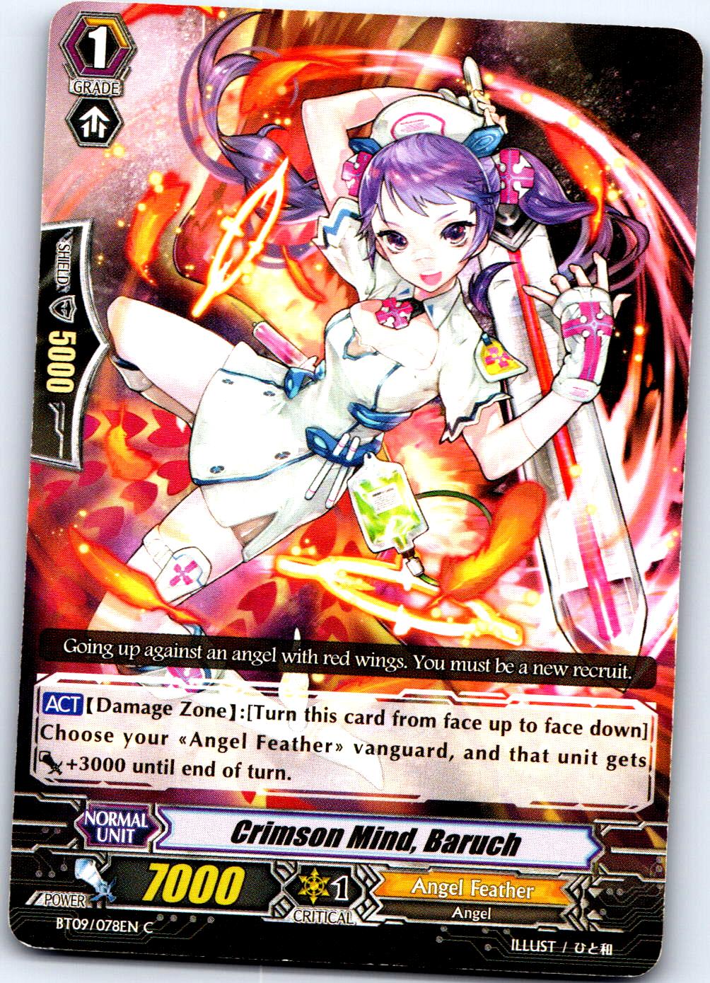CRIMSON MIND, BARUCH BT09/078EN C CARDFIGHT!! VANGUARD HP