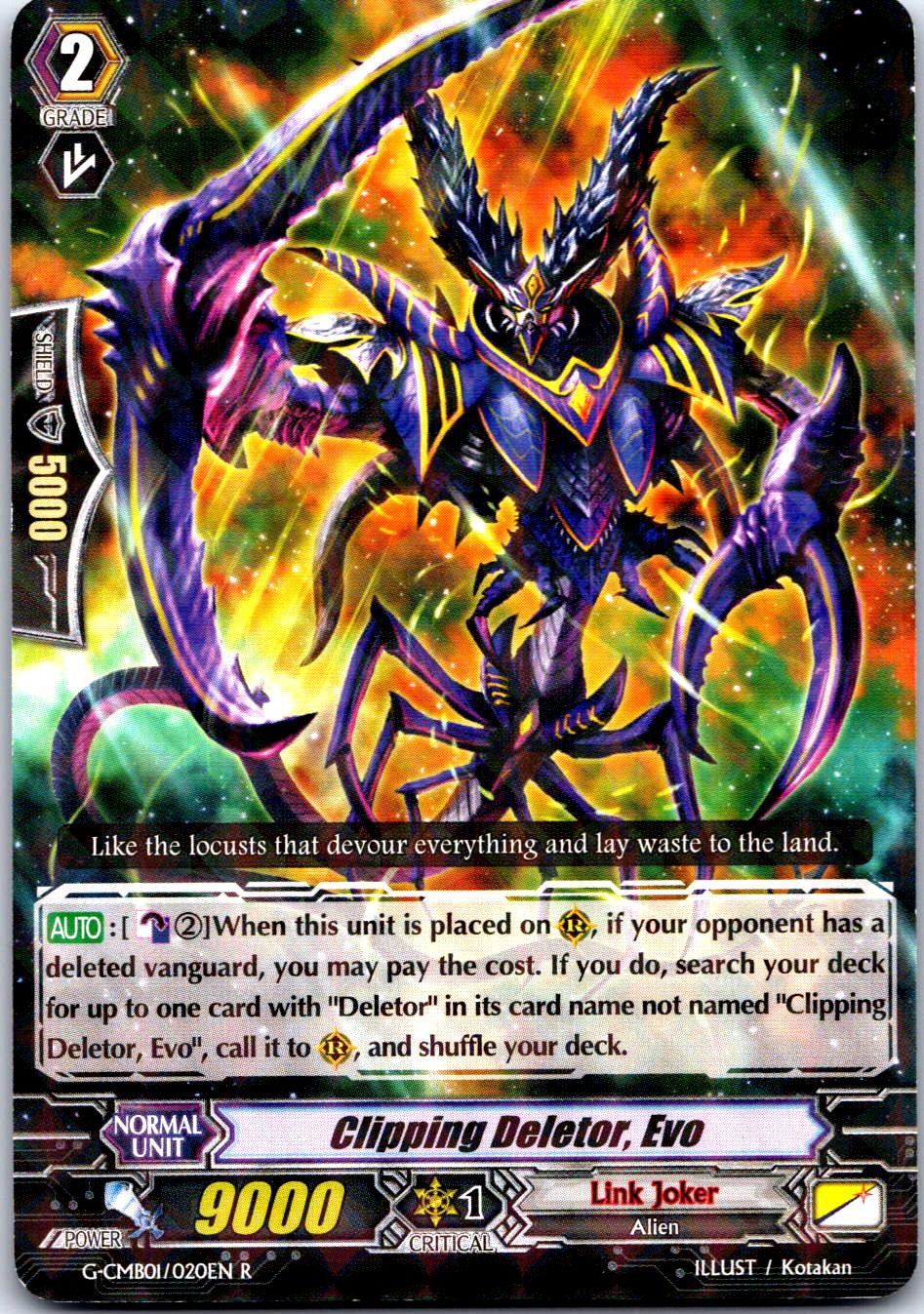CLIPPING DELETOR, EVO G-CMB01/020EN R CARDFIGHT!! VANGUARD MP