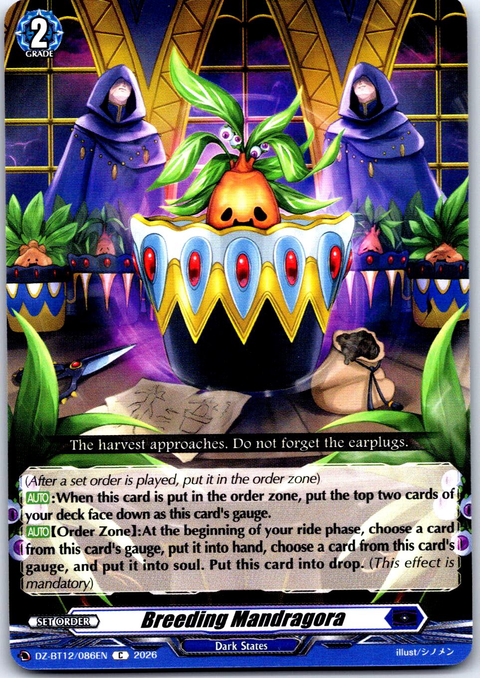 BREEDING MANDRAGORA DZ-BT12/086EN C CARDFIGHT!! VANGUARD MP