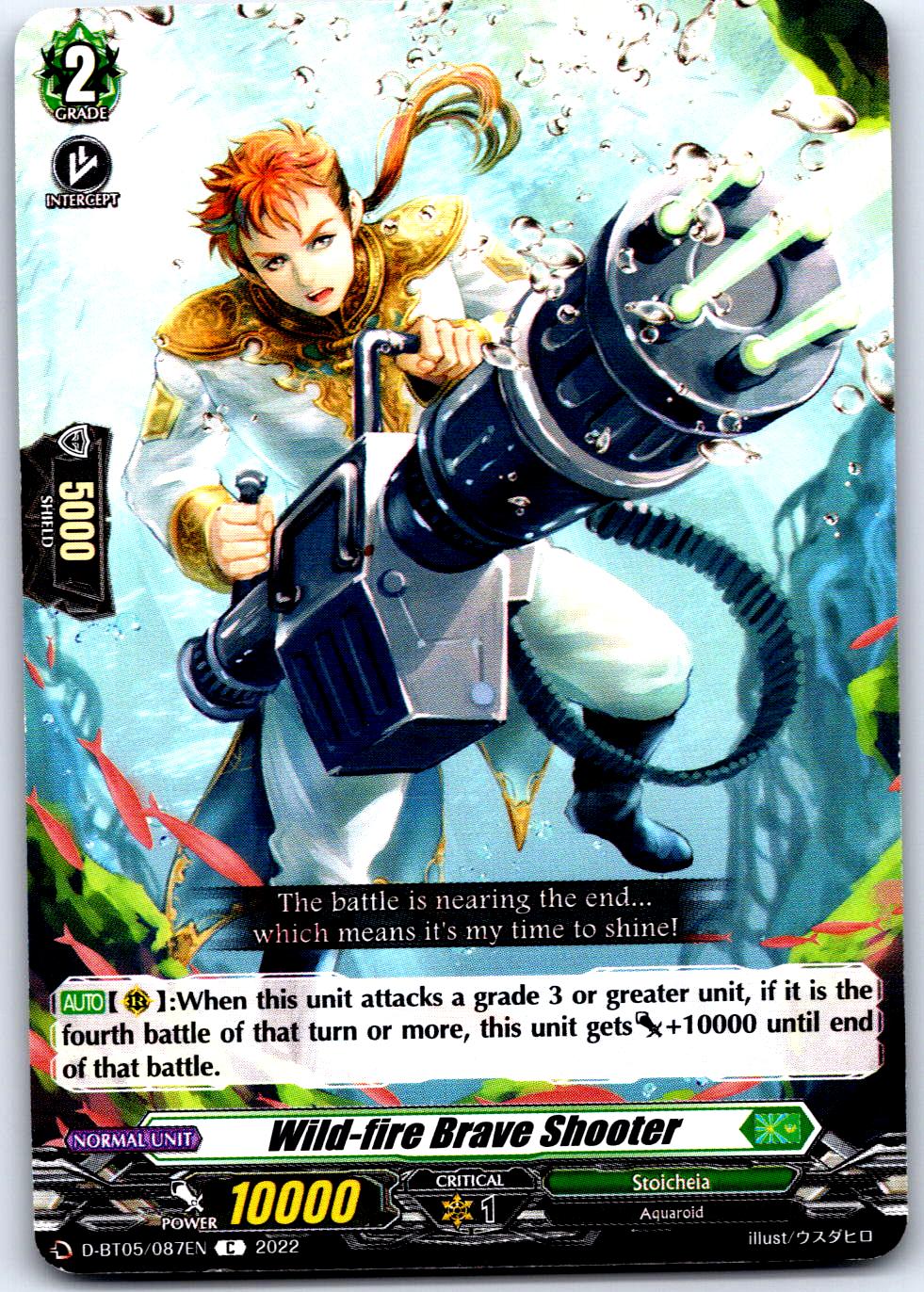 WILD-FIRE BRAVE SHOOTER D-BT05/087EN C CARDFIGHT!! VANGUARD MP