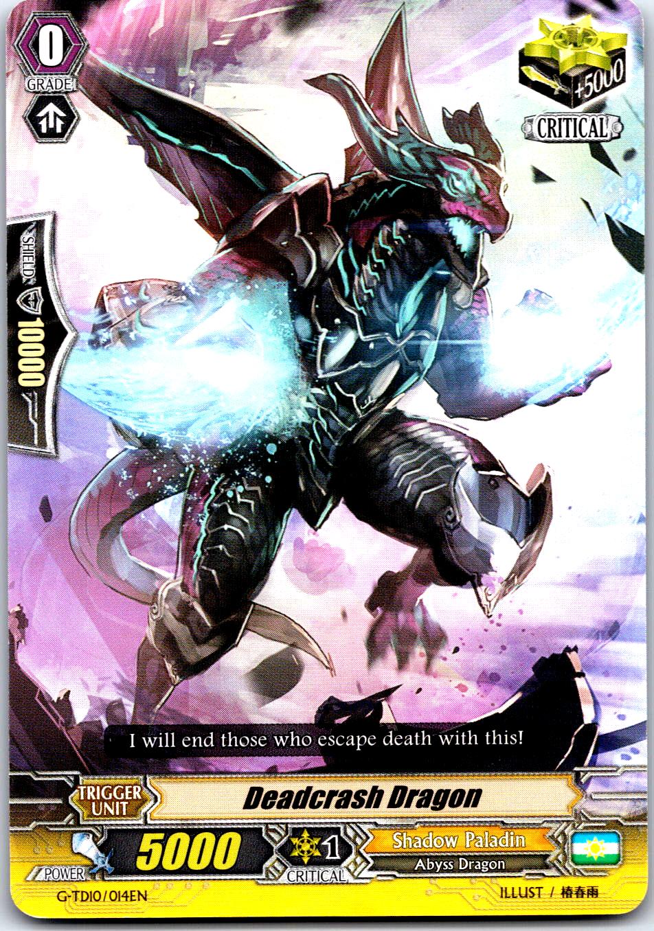 DEADCRASH DRAGON G-TD10/014EN TRIAL DECK CARDFIGHT!! VANGUARD MP