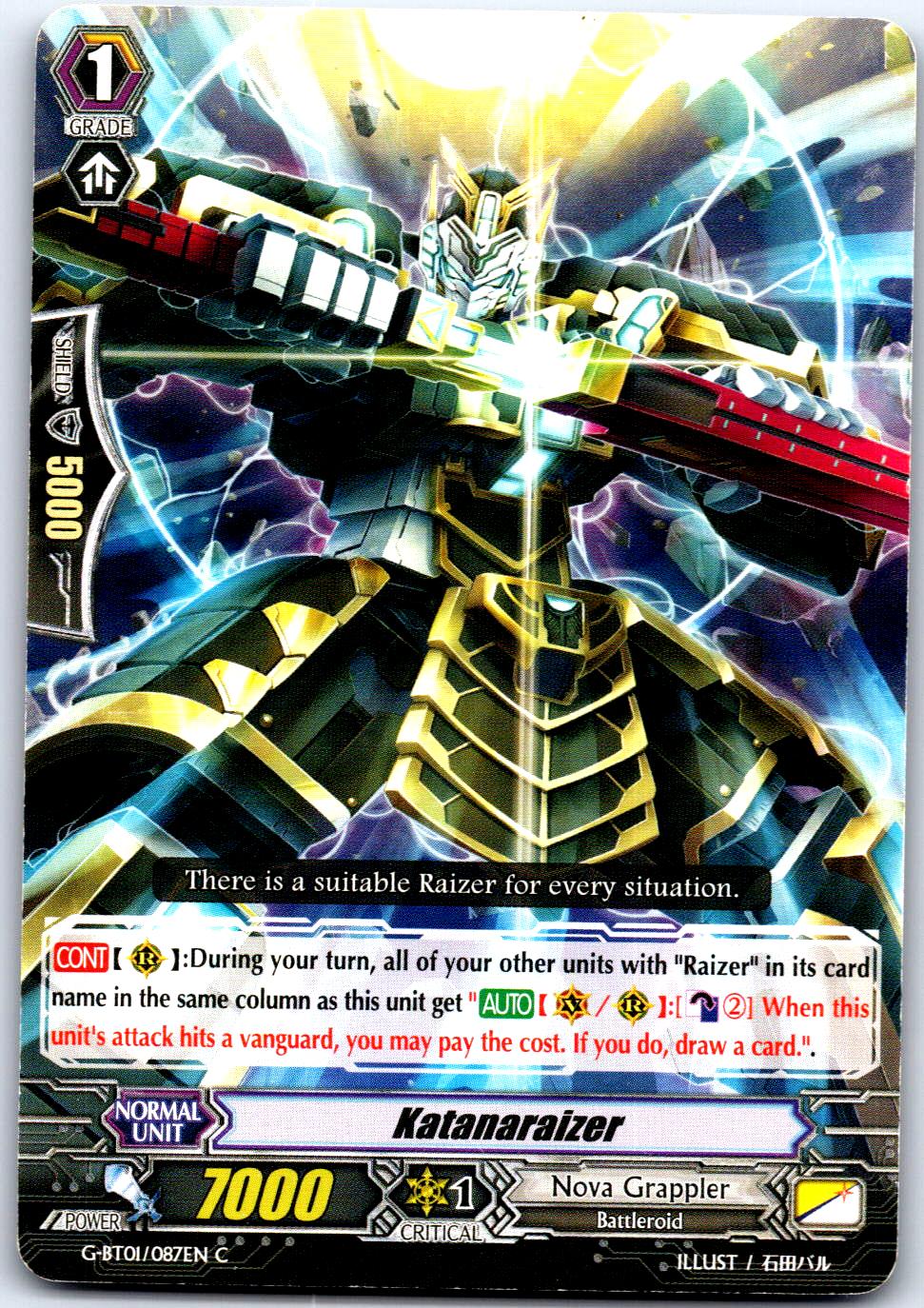 KATANARAIZER G-BT01/087EN C CARDFIGHT!! VANGUARD MP