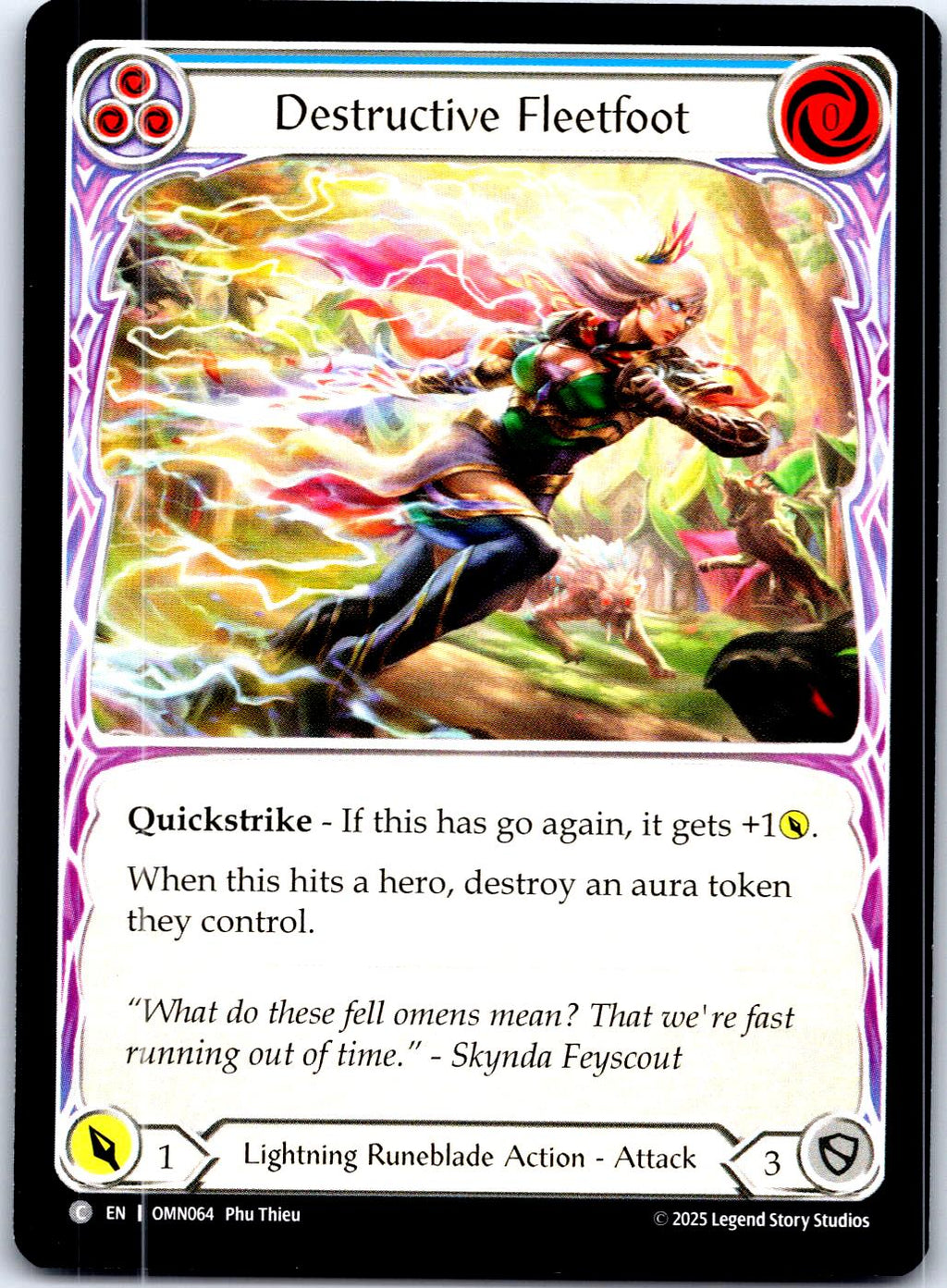 DESTRUCTIVE FLEETFOOT (BLUE) OMN064 C FLESH AND BLOOD MP