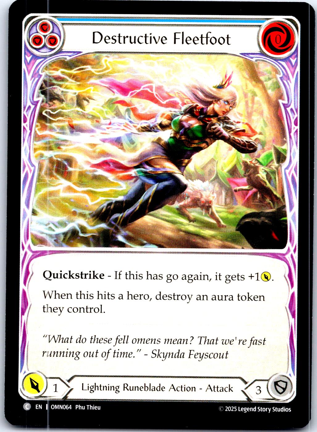 DESTRUCTIVE FLEETFOOT (BLUE) OMN064 C FLESH AND BLOOD MP