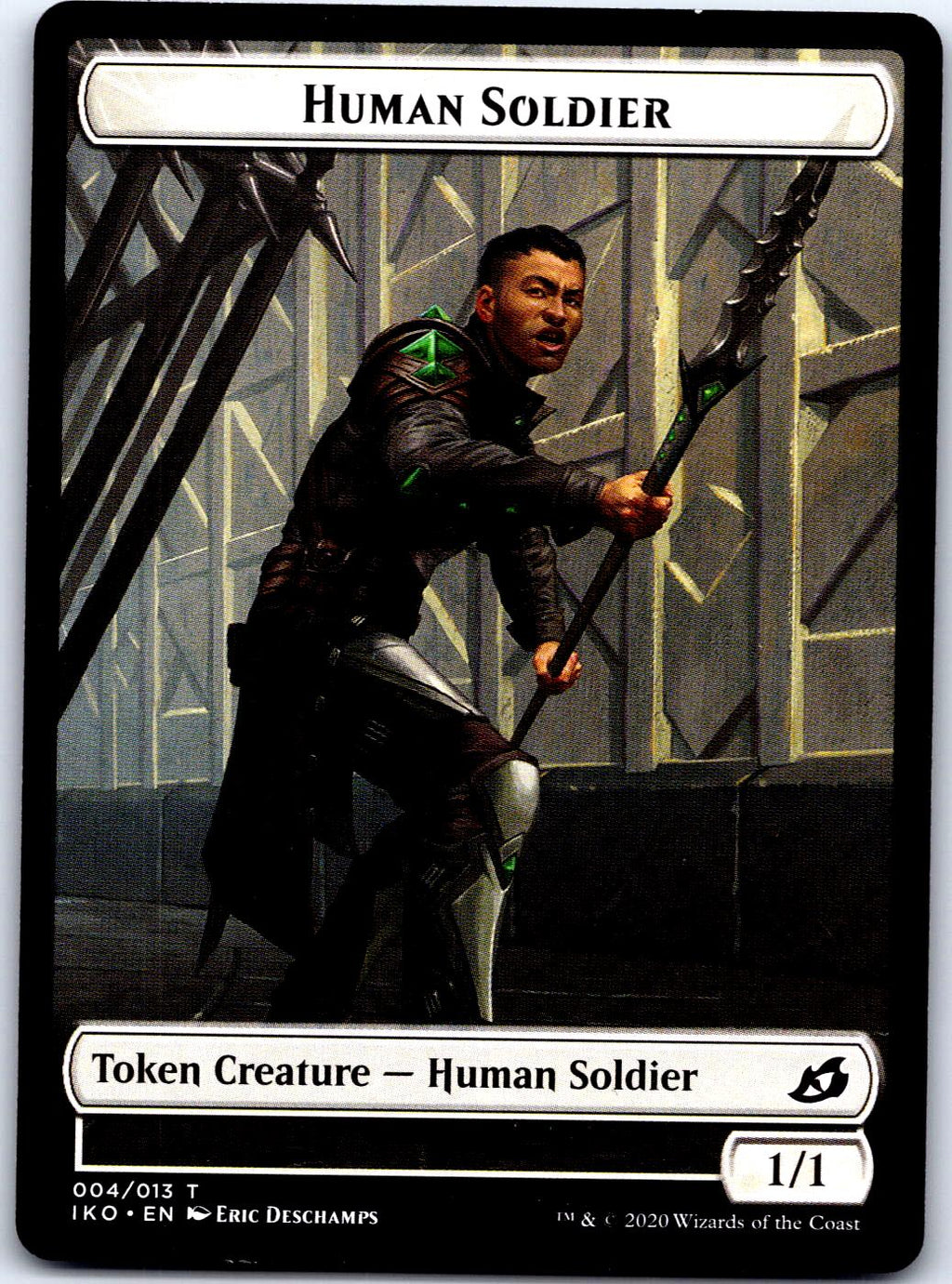 HUMAN SOLDIER TOKEN (004) 4 TOKEN MAGIC: THE GATHERING MP