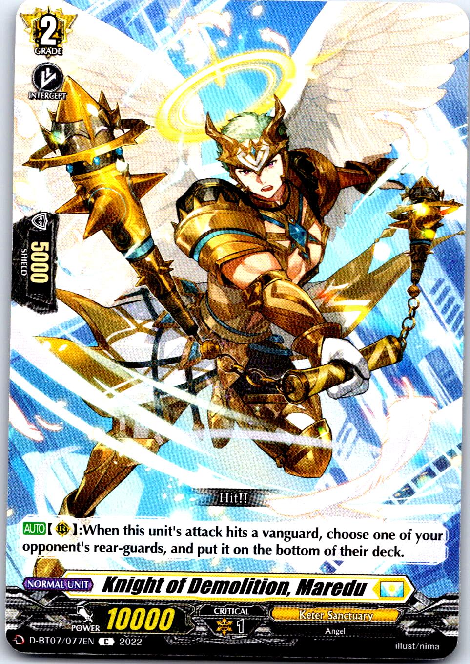 KNIGHT OF DEMOLITION, MAREDU D-BT07/077EN C CARDFIGHT!! VANGUARD MP
