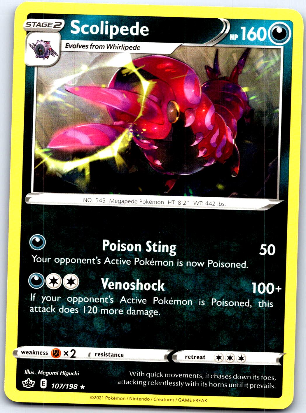 SCOLIPEDE 107/198 R POKEMON MP