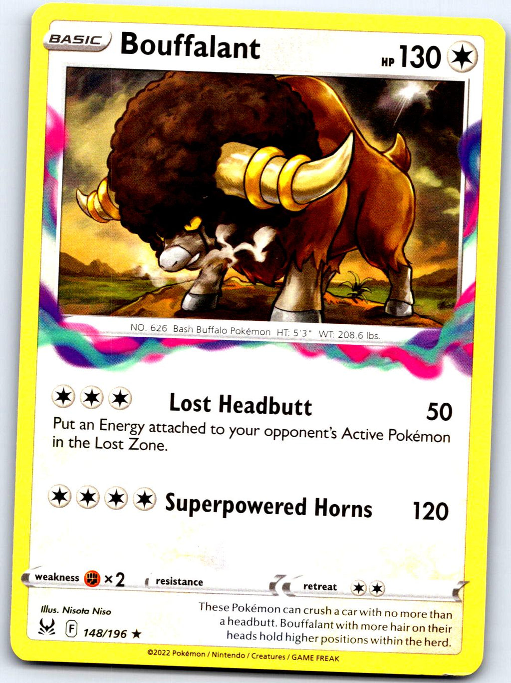 BOUFFALANT 148/196 R POKEMON MP