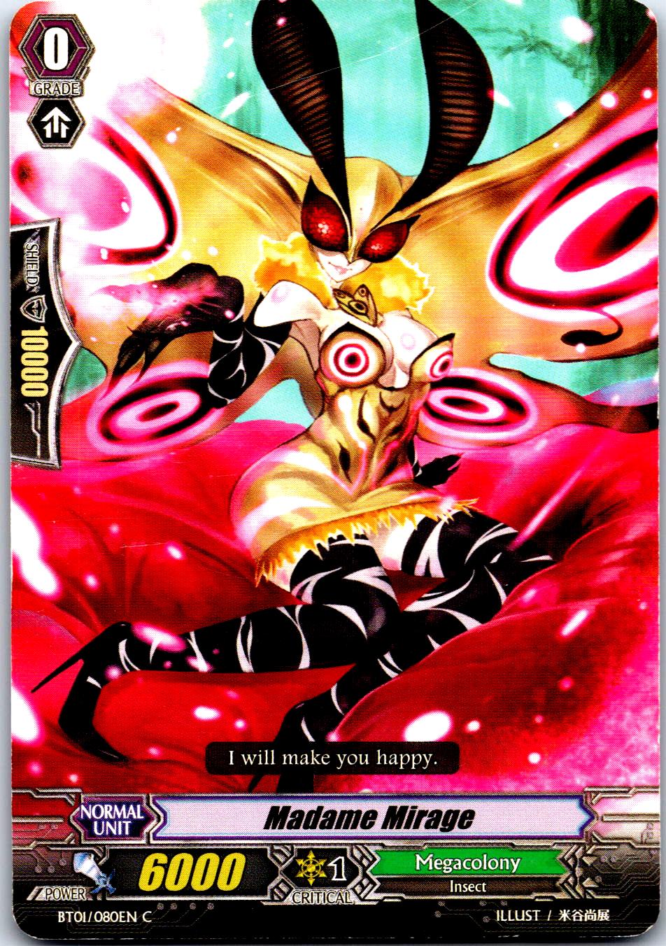 MADAME MIRAGE BT01/080EN C CARDFIGHT!! VANGUARD MP