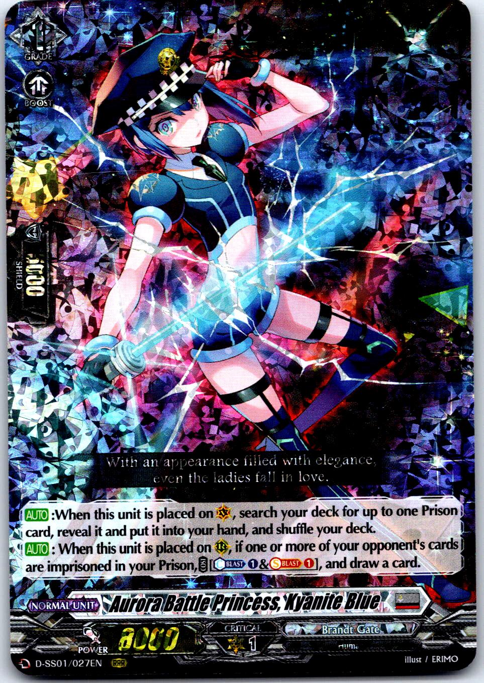 AURORA BATTLE PRINCESS, KYANITE BLUE D-SS01/027EN CARDFIGHT!! VANGUARD MP