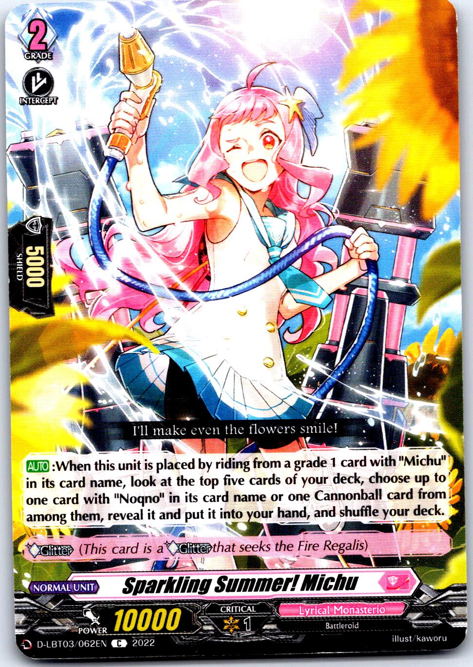 SPARKLING SUMMER! MICHU D-LBT03/062EN C CARDFIGHT!! VANGUARD MP