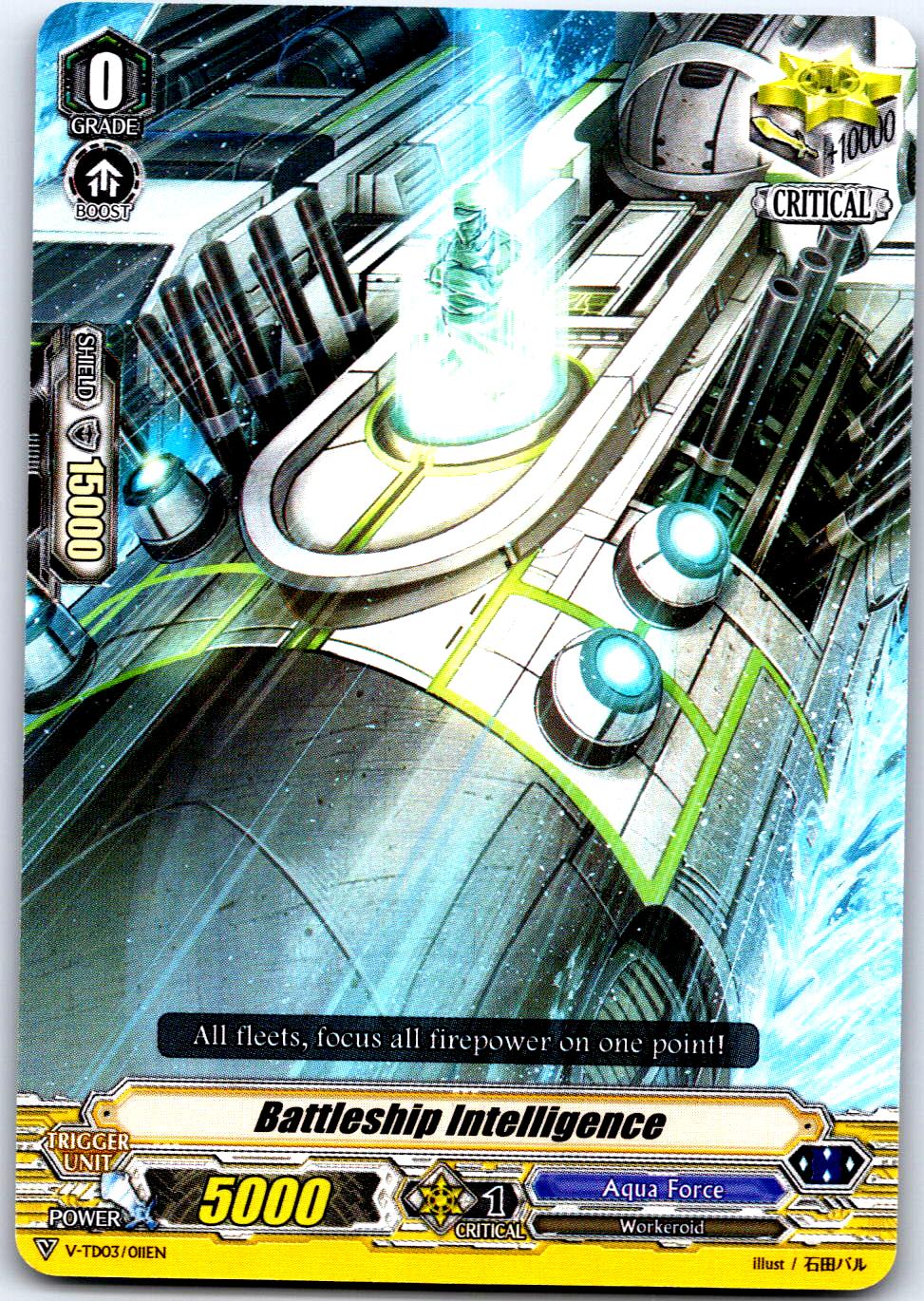 BATTLESHIP INTELLIGENCE V-TD03/011EN TRIAL DECK CARDFIGHT!! VANGUARD MP