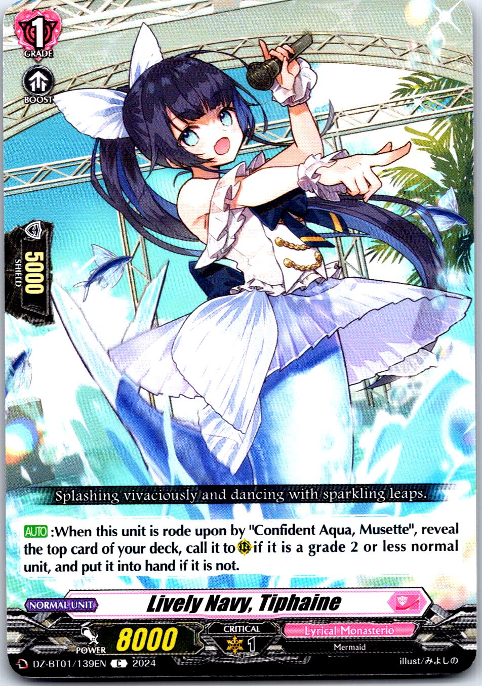 LIVELY NAVY, TIPHAINE DZ-BT01/139EN C CARDFIGHT!! VANGUARD MP