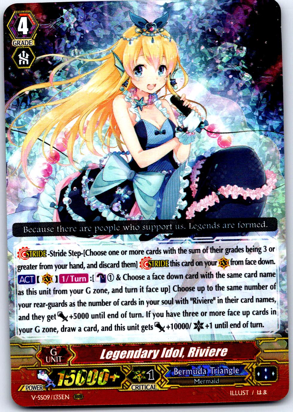 LEGENDARY IDOL, RIVIERE V-SS09/135EN TRIPLE RARE CARDFIGHT!! VANGUARD MP