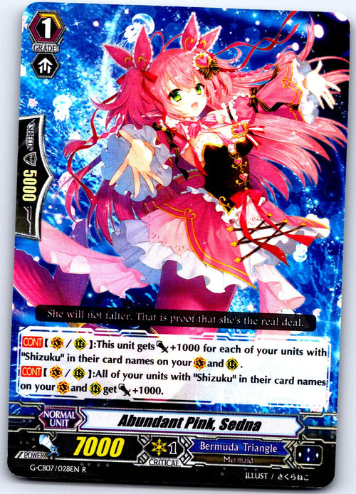 ABUNDANT PINK, SEDNA G-CB07/028EN R CARDFIGHT!! VANGUARD MP