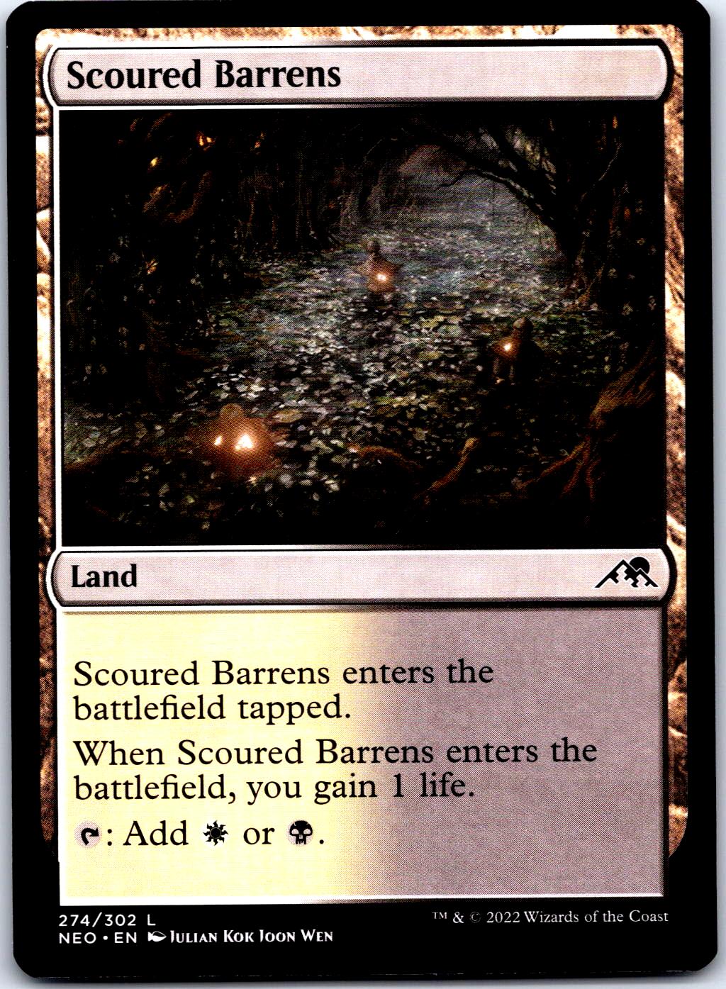 SCOURED BARRENS 274 LAND MAGIC: THE GATHERING MP