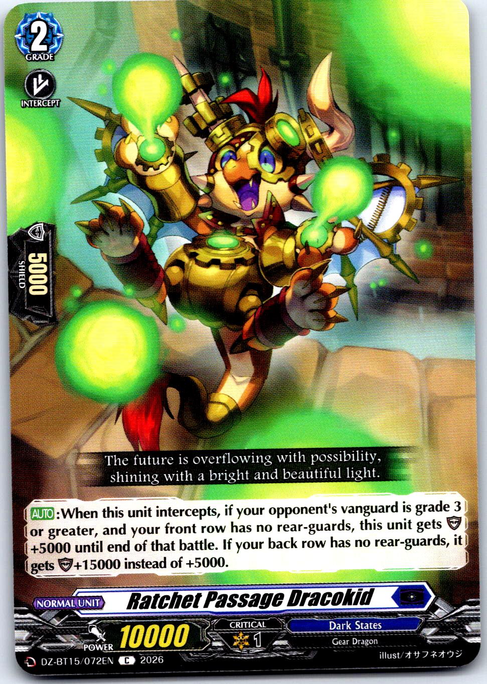 Ratchet Passage Dracokid  DZ-BT15/072EN C CARDFIGHT!! VANGUARD NM