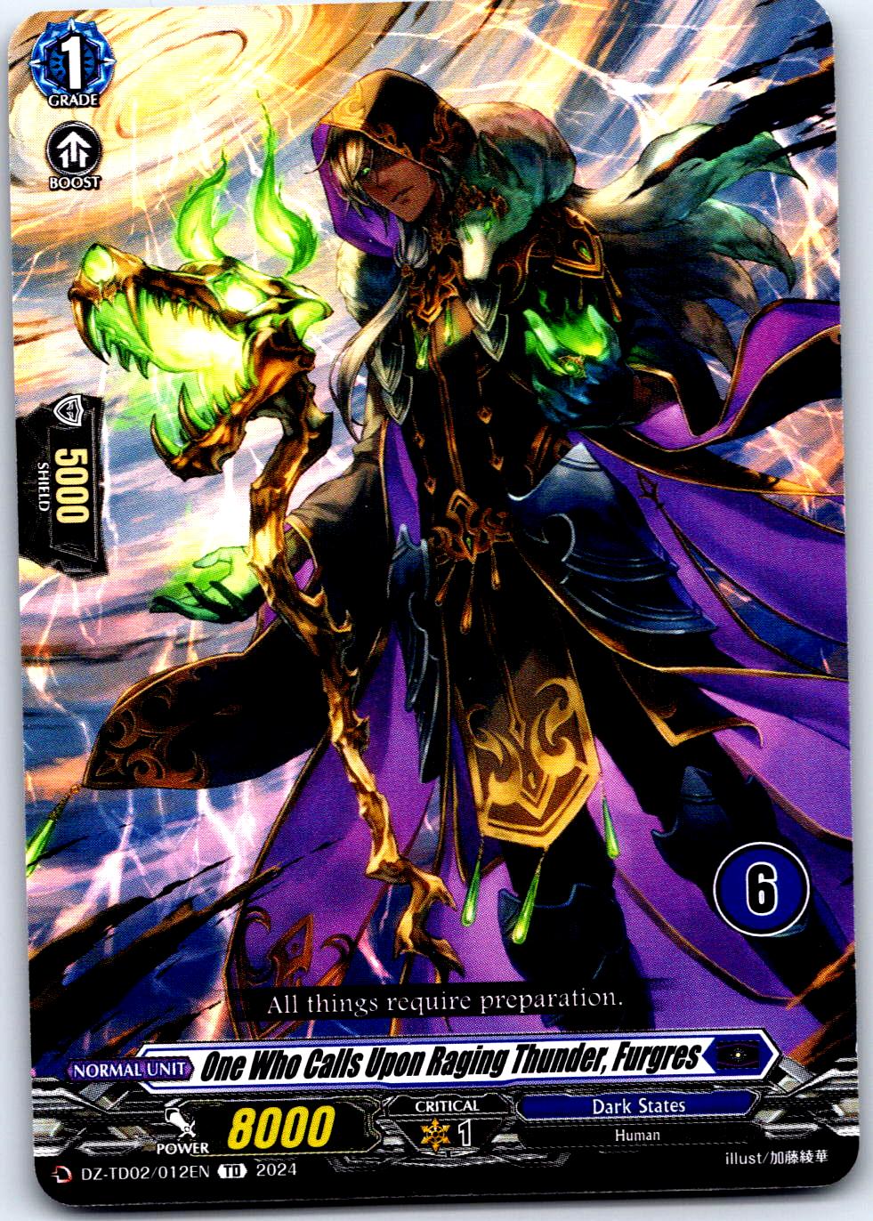 ONE WHO CALLS UPON RAGING THUNDER, FURGRES (6) DZ-TD02/012EN CF VANGUARD MP