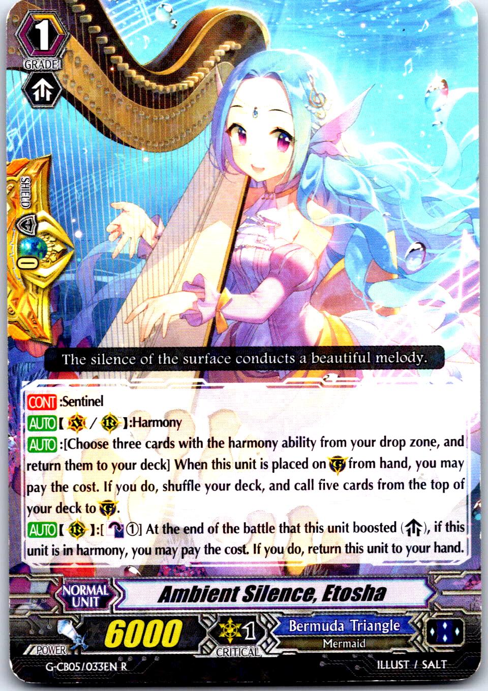 AMBIENT SILENCE, ETOSHA G-CB05/033EN R CARDFIGHT!! VANGUARD MP
