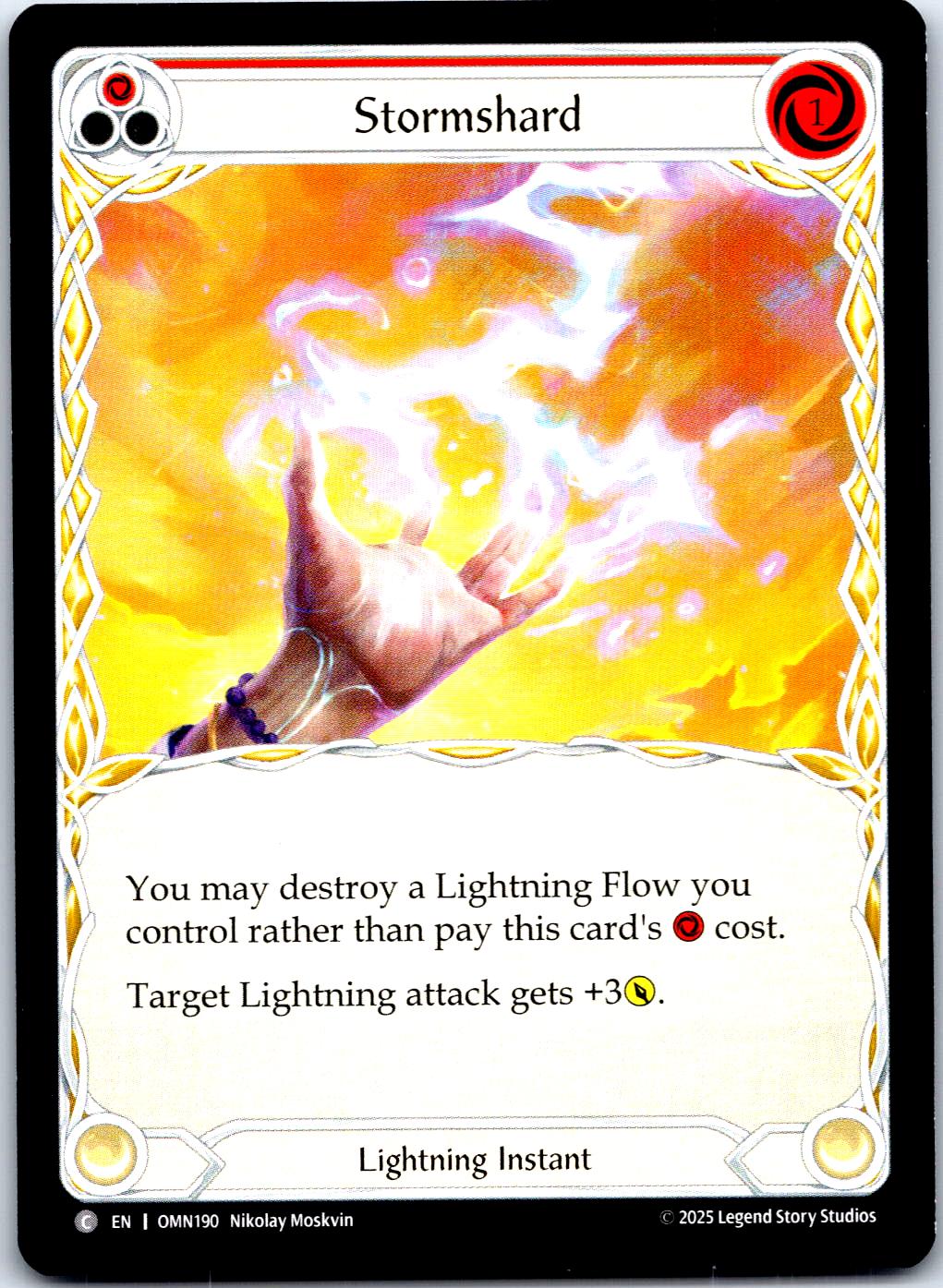 STORMSHARD (RED) OMN190 C FLESH AND BLOOD MP