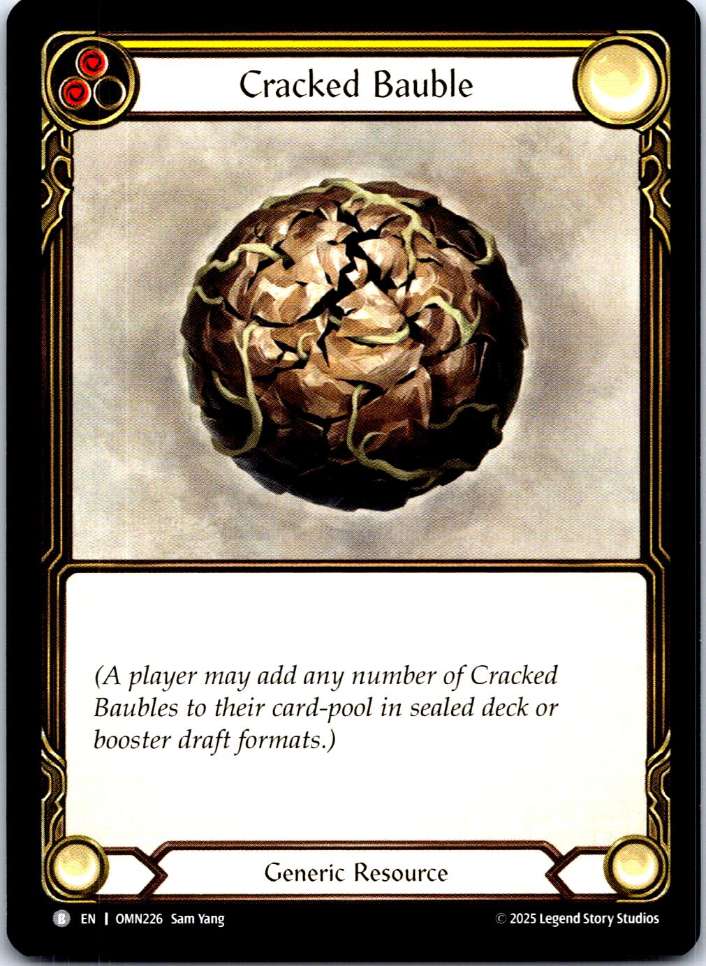 CRACKED BAUBLE (YELLOW) OMN226 BASIC FLESH AND BLOOD MP