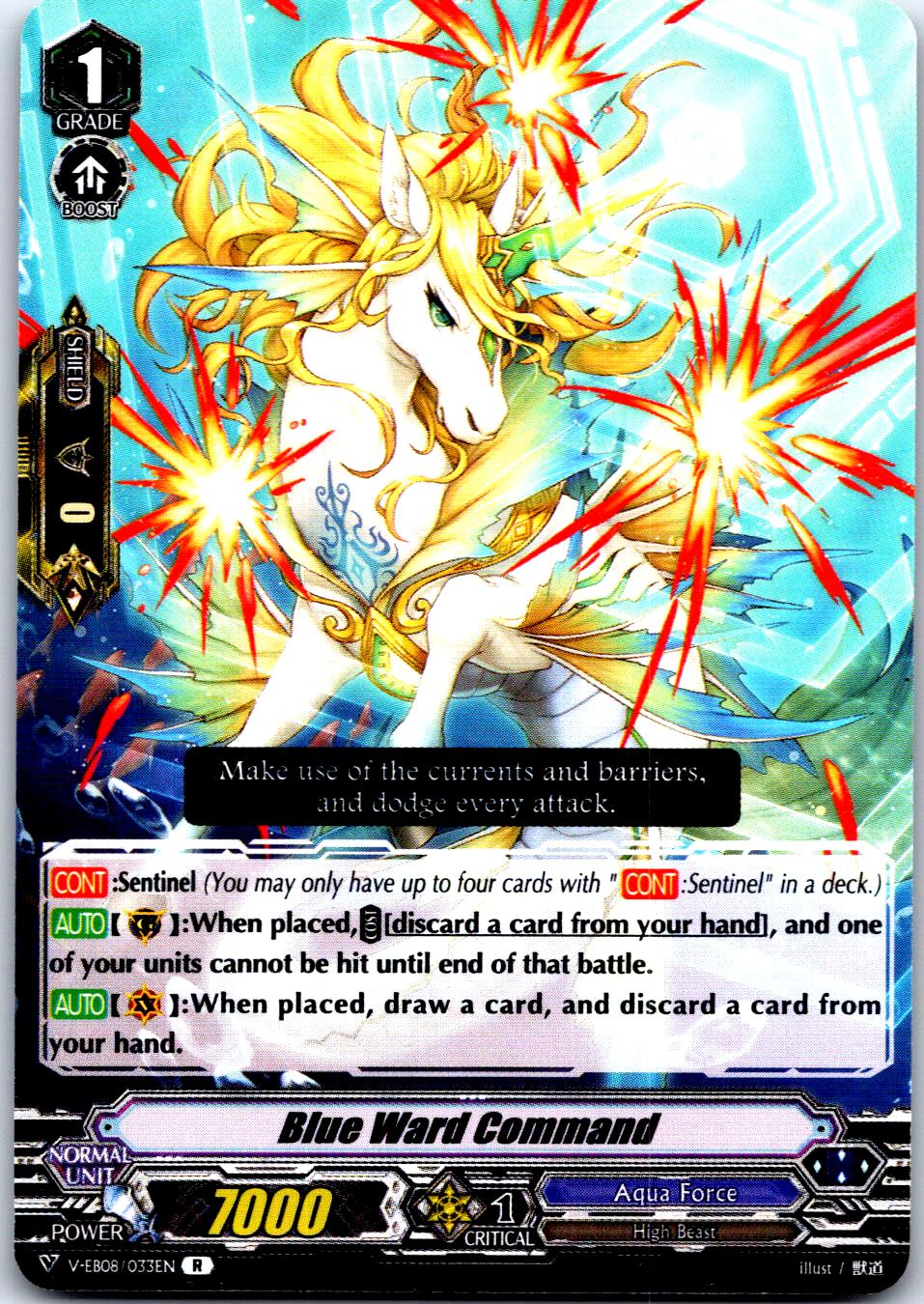 BLUE WARD COMMAND V-EB08/033EN R CARDFIGHT!! VANGUARD MP