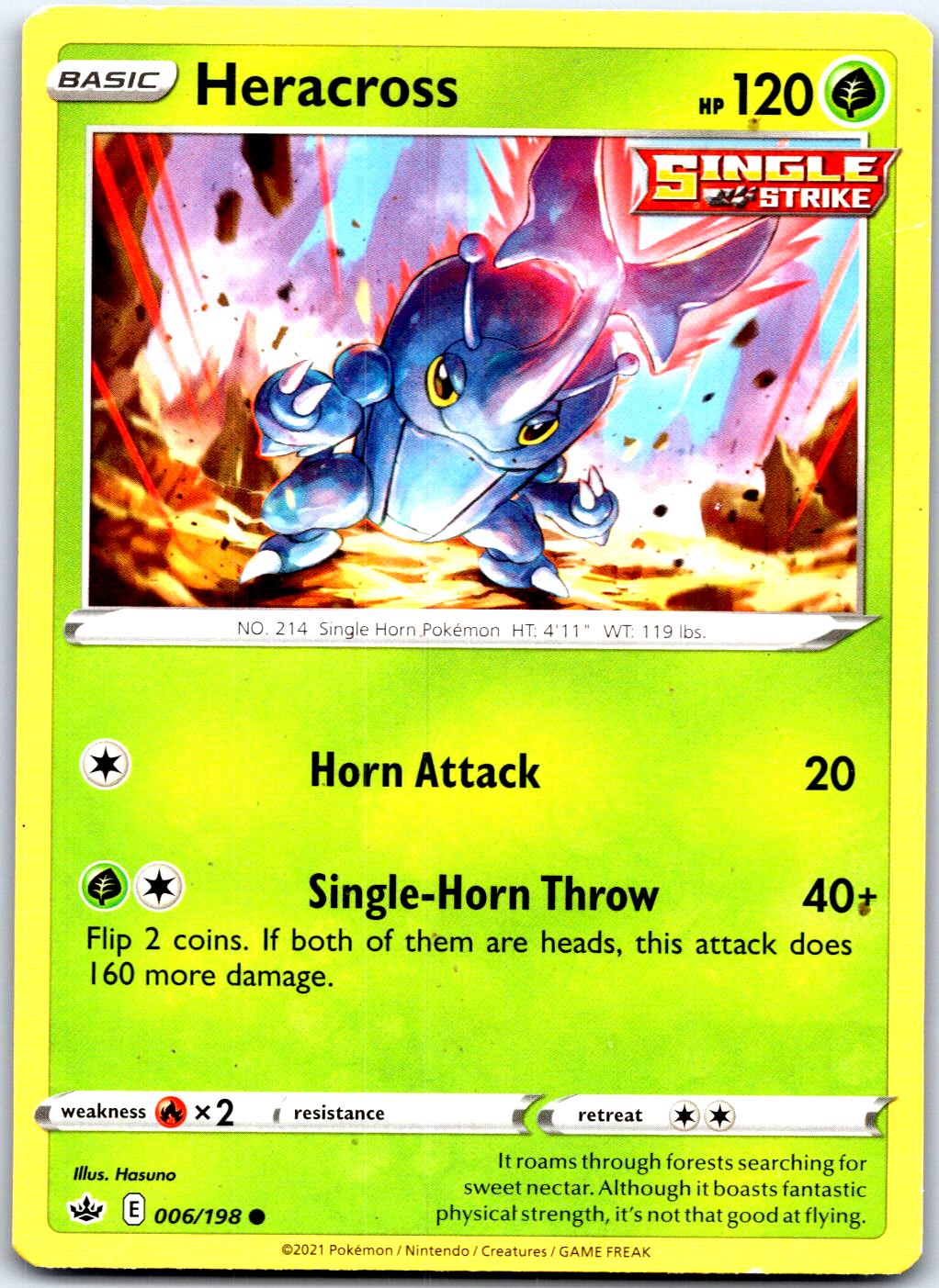 HERACROSS 006/198 C POKEMON MP