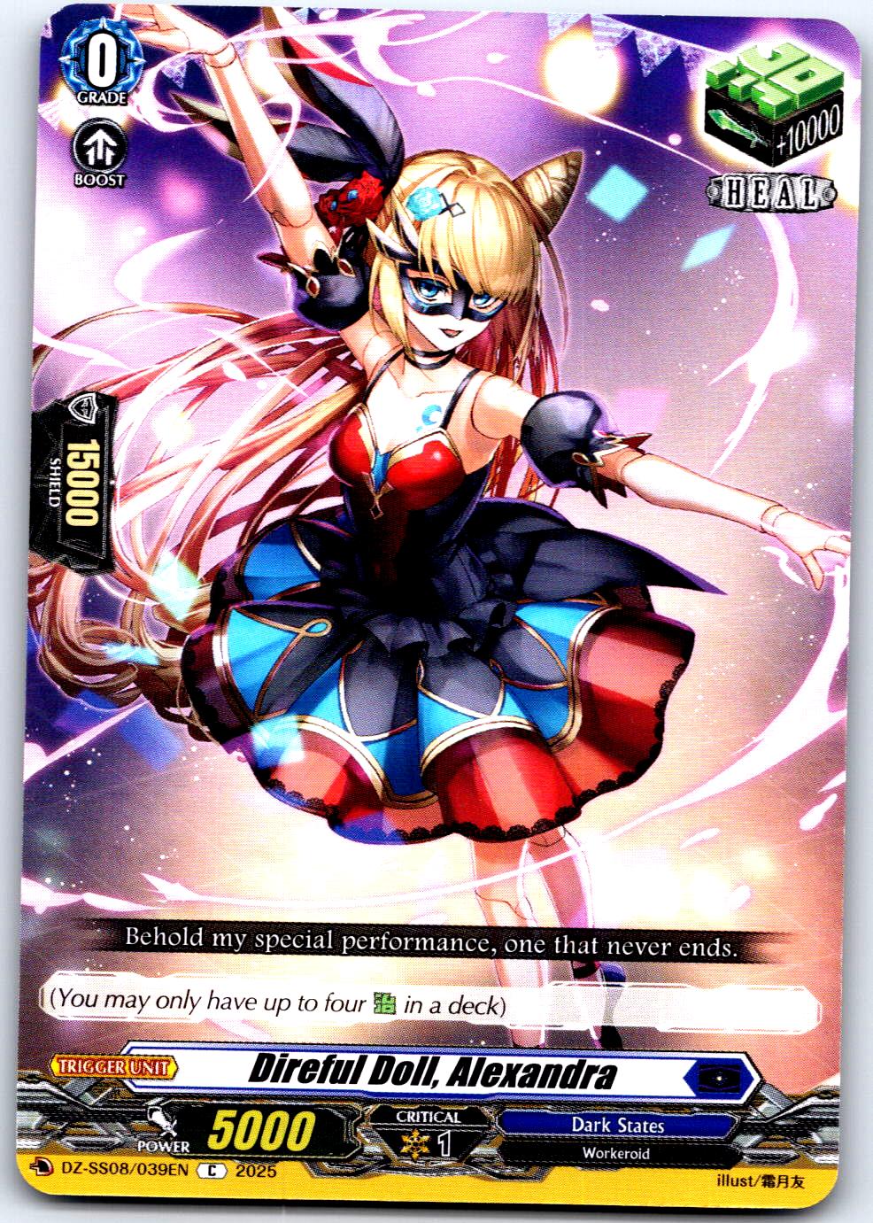 DIREFUL DOLL, ALEXANDRA DZ-SS08/039EN C CARDFIGHT!! VANGUARD MP