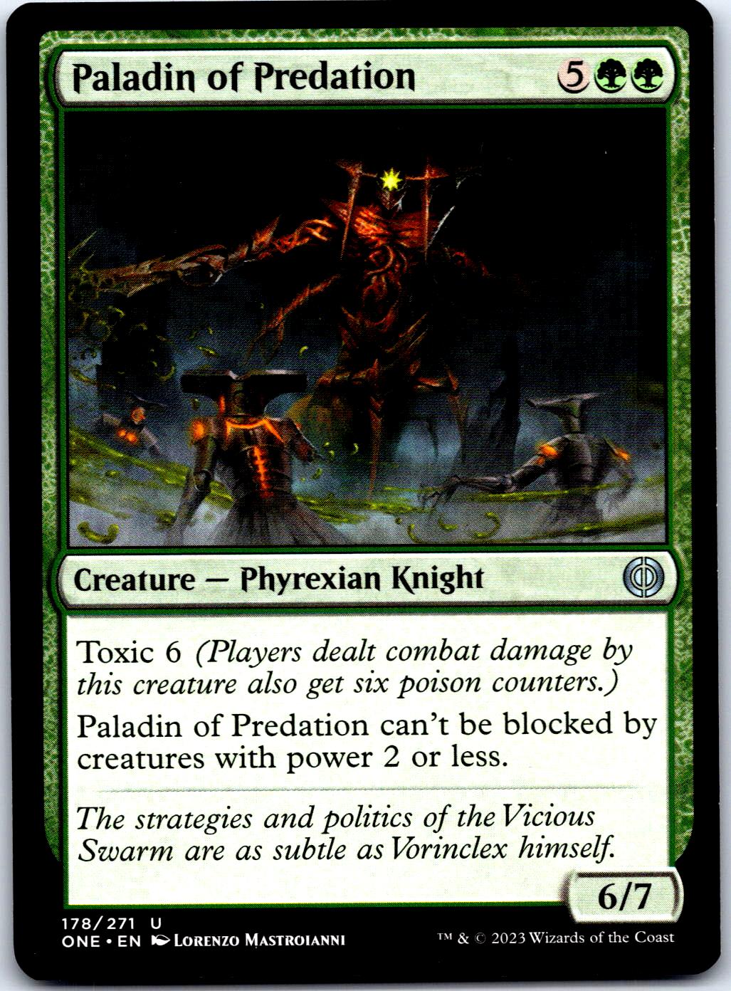 PALADIN OF PREDATION 178 UC MAGIC: THE GATHERING MP