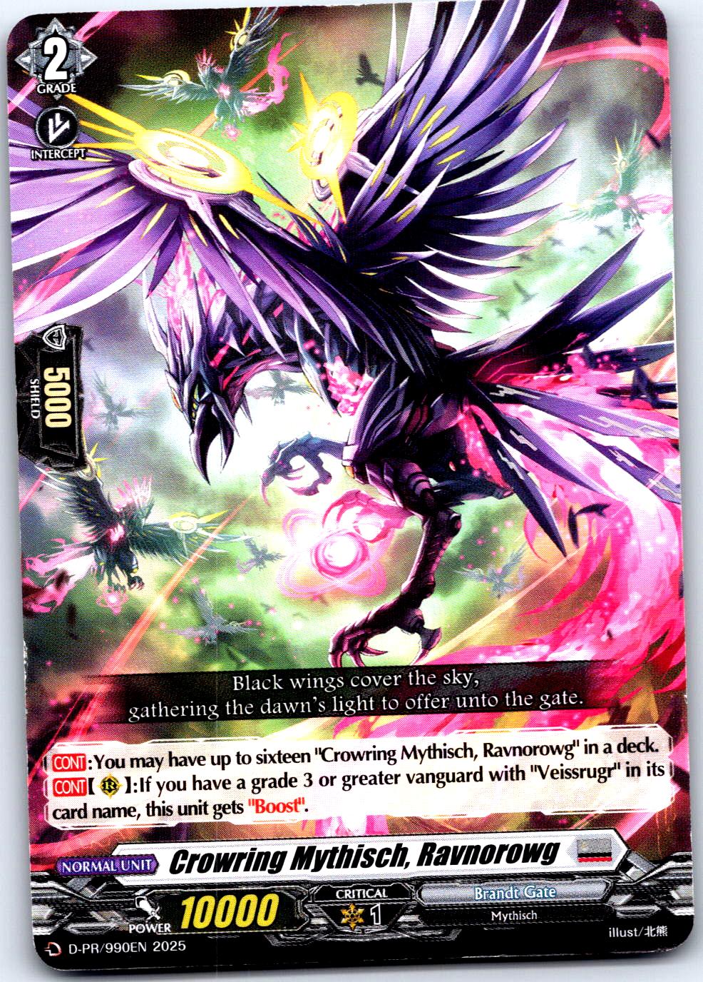 CROWRING MYTHISCH, RAVNOROWG D-PR/990EN P CARDFIGHT!! VANGUARD MP